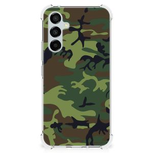 Samsung Galaxy A54 Doorzichtige Silicone Hoesje Army Dark