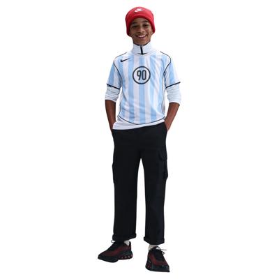 Nike Total 90 Trainingsshirt Kids Wit Lichtblauw Zwart