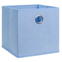 Opbergbox Parijs - blauw - 31x31x31 cm - Leen Bakker