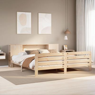 Bedframe zonder matras massief grenenhout 180x200 cm