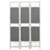 vidaXL Kamerscherm met 3 panelen 105x165 cm stof grijs - thumbnail