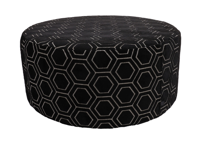 Poef Hexagon groot - in meerdere kleuren