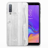 Samsung Galaxy A7 (2018) | Bumper Hoesje | White Wood