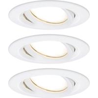 Paulmann Inbouwlamp voor badkamer Set van 3 stuks 18 W Wit (mat)