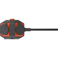 Power Globe - QUARX - IP44 - 4 stopcontacten, schakelaar, 3m kabel