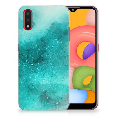 Smartphone hoesje Samsung Galaxy A01 Painting Blue