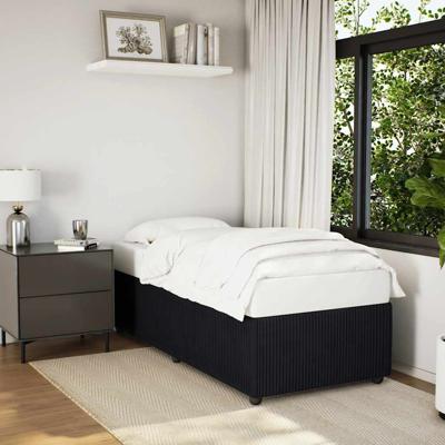 Bedframe fluweel zwart 90x190 cm