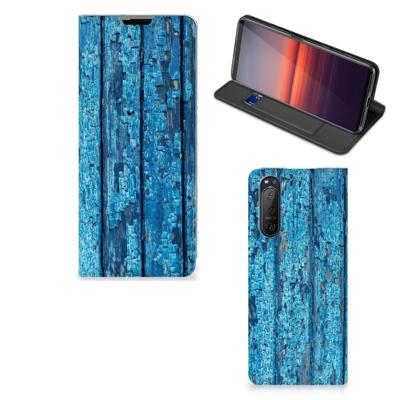 Sony Xperia 5 II Book | Wallet Case | Wood Blue