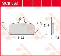 TRW Remblokken, en remschoenen voor de moto, MCB563 Allround organisch