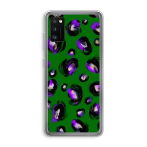 Green Cheetah: Samsung Galaxy A41 Transparant Hoesje