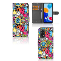 Xiaomi Redmi Note 11/11S Wallet Case met Pasjes Punk Rock