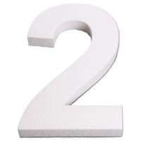 Piepschuim cijfer 2 jaar - H25 cm - hobby/knutselmateriaal - DIY - Knutselen - Cijfers zelf maken Piepschuim cijfer 2 jaar - H25 cm - hobby/knutselmateriaal - DIY - Knutselen - Cijfers zelf maken