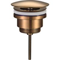 Wiesbaden Caral Open Afvoerplug 5/4" Geborsteld Brons Koper - Luxe Badkamer Accessoire