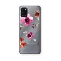 Geschilderde bloemen: Samsung Galaxy A31 Transparant Hoesje