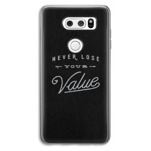 Never lose your value: LG V30 Transparant Hoesje