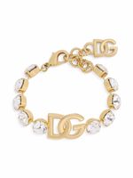 Dolce & Gabbana bracelet orné de cristal à plaque logo - thumbnail