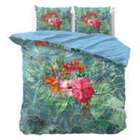 Dekbedovertrek Nadin - Lits-Jumeaux (240x220 cm) - Meerkleurig Microvezel - Dessin: Bloemen - Manilla - Dekbed-Discounter.nl