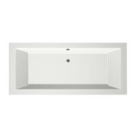 Xenz Society Duobad - 180x80x53 - afvoer Midden - acryl - wit mat 6853-03