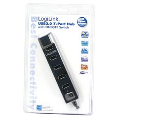 LogiLink USB 2.0 7-Port Hub with On/Off Switch 480 Mbit/s