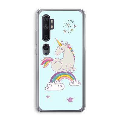 Regenboog eenhoorn: Xiaomi Mi Note 10 Transparant Hoesje