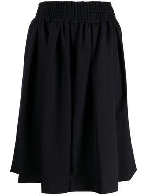 Comme Des Garçons Girl jupe mi-longue à taille élastiquée - Bleu