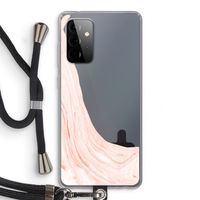 Peach bath: Samsung Galaxy A72 5G Transparant Hoesje met koord
