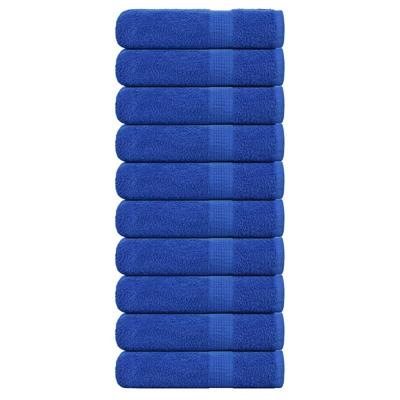 VidaXL Handdoeken 10 st 50x100 cm 360 g/m² 100% katoen blauw