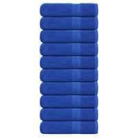 VidaXL Handdoeken 10 st 50x100 cm 360 g/m² 100% katoen blauw