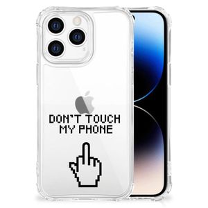 iPhone 14 Pro Anti Shock Case Finger Don't Touch My Phone