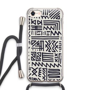Marrakech print: iPhone 8 Transparant Hoesje met koord