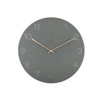 Wandklok charme gegraveerde cijfers Groen