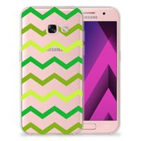 Samsung Galaxy A3 2017 TPU bumper Zigzag Groen - thumbnail