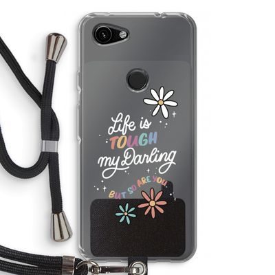 Tough Life: Pixel 3a Transparant Hoesje met koord