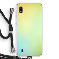 Minty mist pastel: Samsung Galaxy A10 Transparant Hoesje met koord