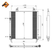 Condensor, airconditioning 350221