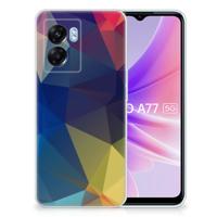 OPPO A77 | A57 5G | TPU Hoesje | Polygon Dark