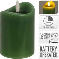 Led Candle 70X100 mm Olive Gree - Nampook