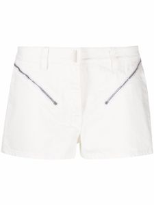 Givenchy short courte à poches zippées - Blanc