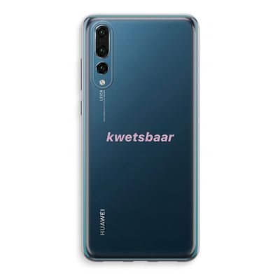 kwetsbaar: Huawei P20 Pro Transparant Hoesje