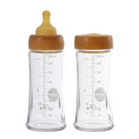 Hevea glazen babyflessen wide neck | 250 ml