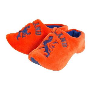 Nederland thema pluche klompen - Oranje - Sloffen/Pantoffels - Holland