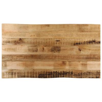 Tafelblad met natuurlijke rand 120x60x2,5 cm massief mangohout