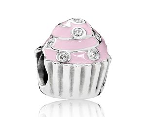 Pandora 791891EN68 Bedel Pink Cupcake zilver