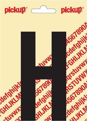 Plakletter Nobel Sticker zwarte letter H - Pickup