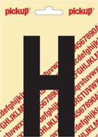 Plakletter Nobel Sticker zwarte letter H - Pickup