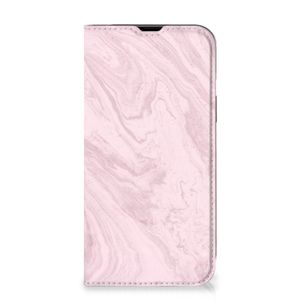 iPhone 14 Standcase Marble Pink - Origineel Cadeau Vriendin