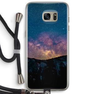 Travel to space: Samsung Galaxy S7 Edge Transparant Hoesje met koord