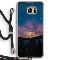 Travel to space: Samsung Galaxy S7 Edge Transparant Hoesje met koord