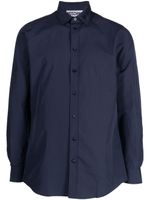 Moschino chemise en coton à logo brodé - Bleu Moschino chemise en coton à logo brodé - Bleu