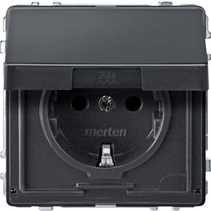 Merten MEG2310-7214 Wandcontactdoos AquaDesign Antraciet